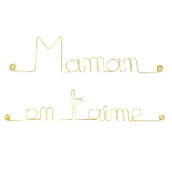Best Bijoux De Mur Mamam on t aime - Sculpture fil de fer 30-40 cm -