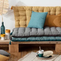 New Atmosphera Créateur D'Intérieur Matelas de sol Otto bleu canard 60x120 cm - Atmosphera