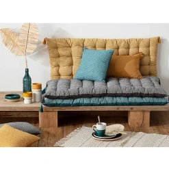Atmosphera Créateur D'Intérieur Matelas de sol Otto gris 60x120 cm - Atmosphera* Coussin De Sol
