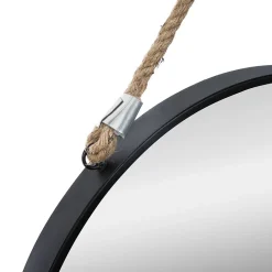 Atmosphera Créateur D'Intérieur Miroir à suspendre Corde noir D55 cm - Atmosphera* Miroir|Miroir