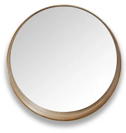 Ariane Miroir asymétrique en bois finition noyer l.60 x L.60 cm* Miroir|Miroir
