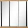 Clearance Emdedesign Miroir atelier 5 bandes bois et métal L.140 x l.90 cm