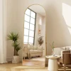 ProximaX Miroir autoportant arqué 164x54 cm, utilisable au sol ou mural, Grand miroir en pied, Doré* Miroir|Miroir