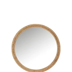 Hot J-Line Miroir avec cadre en bois naturel 75x14x75 cm