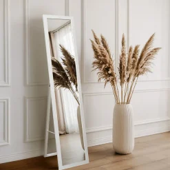 Wallfluent Miroir avec Cadre 36x156 cm Cadre Blanc de Style Moderne Sur Toute La Longueur* Miroir|Miroir