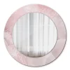 Discount Tulup Miroir Circulaire avec Cadre Imprimé Décoratif 50 cm - 36 cm Pierre Rose