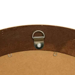 Coté Table Miroir convexe Drachma rond doré bois 46cm* Miroir|Miroir