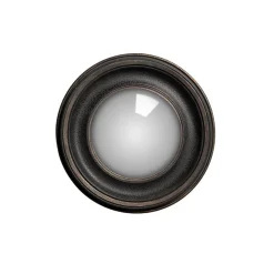 Chehoma Miroir convexe patine noire 24cm* Miroir|Miroir