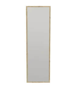 Dmora Miroir Dcarrier, Verre miroité, Objet d'ameublement mural, Décoration avec miroir, 50x2h160 cm, Chêne* Miroir|Miroir