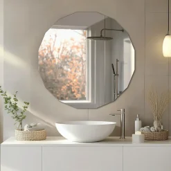 Online Wallfluent Miroir Décoratif Multi-Facettes 100 x 100 cm Salle À Manger & Intérieurs Modernes