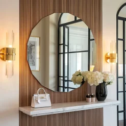 Online Wallfluent Miroir Décoratif Multi-Facettes 100 x 100 cm Salle À Manger & Intérieurs Modernes