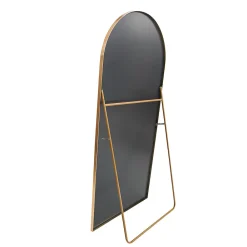 Fortuna lai Miroir De Courtoisie Arqué Pleine Longueur 180 X 80 Cm, Adapté à La Chambre, Au Salon, Doré* Miroir|Miroir