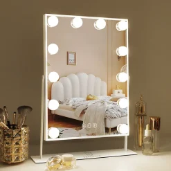 Vanitii Miroir de maquillage hollywood coiffeuse avec lumière 30x41cm* Miroir|Miroir