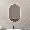 Giantex Miroir de Salle de Bain Miroir de Maquillage Mural avec Éclairage LED Fonction Anti Buée Miroir Ovale sans Cadre* Miroir|Miroir