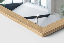 Tulup Miroir Debout 156x36 cm avec un cadre MDF effet bois pour le dressing