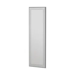 Dmora Miroir Dperisi, Verre miroité, Objet d'ameublement mural, Décoration avec miroir, 40x2h120 cm, Blanc