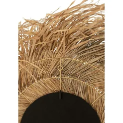 Online J-Line Miroir en jonc naturel diamètre 90cm