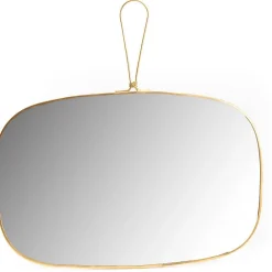 Best Amadeus Miroir en verre et métal doré James 30x30 cm