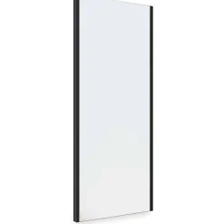 Emuca Miroir extractible pour l'intérieur de l'armoire Noir texturé* Miroir|Miroir