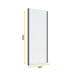 Emuca Miroir extractible pour l'intérieur de l'armoire Noir texturé* Miroir|Miroir