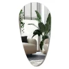 Wallfluent Miroir Goutte Asymétrique Mural Sans Cadre 50 x 100 cm Style Naturel Et Minimaliste Pour Intérieur Moderne* Miroir|Miroir