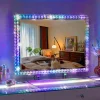 Best Vanitii Miroir Hollywood Coiffeuse - LED 3 Tons 7 Modes RGB 80x60cm Blanc