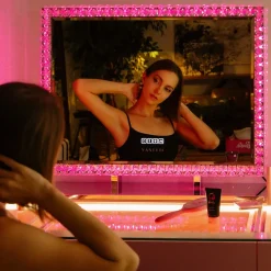 Best Vanitii Miroir Hollywood Coiffeuse - LED 3 Tons 7 Modes RGB 80x60cm Blanc
