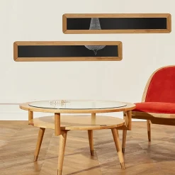 Robin des bois Miroir HUGUETTE Style contemporain en chêne naturel* Miroir|Miroir