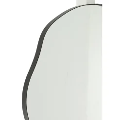 Clearance J-Line Miroir irrégulier bord en métal noir 47x49 cm