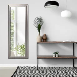 New Dada Art Miroir modern l.40 x H.140 cm gris argent