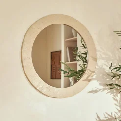 Online Atmosphera Créateur D'Intérieur Miroir mural Anaya beige D78cm - Atmosphera