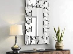 Outlet Vente-unique Miroir mural en inox - L. 120 x H. 76 cm - UYUNI