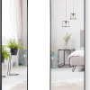 Giantex Miroir Mural Haute Définition avec Membrane Antidéflagrante Miroir Pleine Longueur Suspendu* Miroir|Miroir