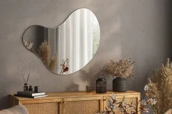 Wallfluent Miroir Mural Irrégulier 68 x 67cm Miroir Asymétrique Design Pour Salon Ou Salle De Bain* Miroir|Miroir