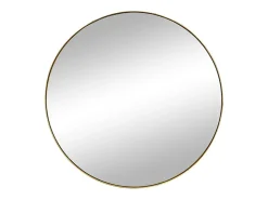 Vente-unique Miroir mural rond en métal - D.80 cm - Doré - JAFFREL* Miroir|Miroir