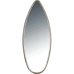 La Grande Prairie Miroir ovale en aluminium doré 47x4x119cm* Miroir|Miroir