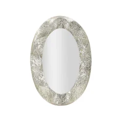 Online Mauro Ferretti Miroir ovale en métal Argelux 87.5x6.5x128 cm