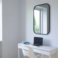 Outlet Umbra Miroir rectangulaire rebord caoutchouc 61x91 cm Hub