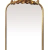 Clearance EDME Lacroix Miroir rectangulaire style vintage effet brillant doré L.60 x H.90 x ep.10 cm