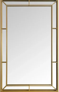 Hot Miroir rectangulaire Venezia en métal doré l.50 x L.80cm Ariane