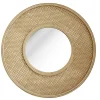 Deko & Co Miroir rond Canne en bambou Ø50 cm Deco & Co* Miroir|Miroir