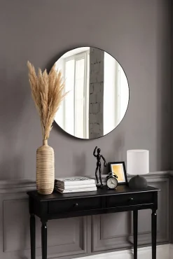 Boite A Design Miroir rond design cadre métal ESRA* Miroir|Miroir