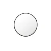 Sale J-Line Miroir rond en métal noir D.50 cm
