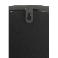 Sale J-Line Miroir rond en métal noir D.50 cm
