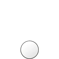 Sale J-Line Miroir rond en métal noir D.50 cm