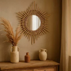 Online Ornami Miroir rond en rotin 58cm, Mallaury