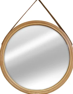 Dada Art Miroir rond rotin lanière bambou Ø52 cm* Miroir|Miroir