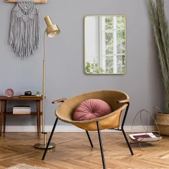 Outlet Dada Art Miroir Steelton l.50 x H.70 cm doré