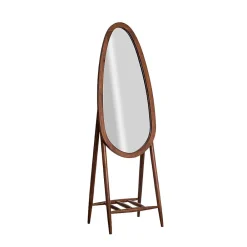 Clearance Made In Meubles Miroir sur pied en bois de manguier Joyce