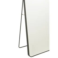 Clearance J-Line Miroir sur pied en verre noir 55x150 cm